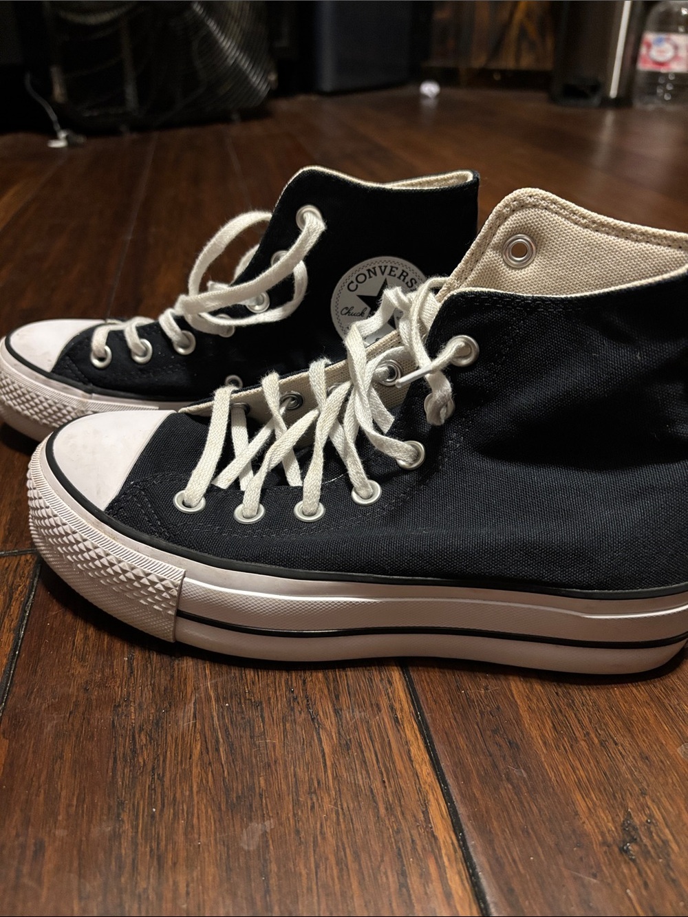 Converse High Top Sneakers in Black and White